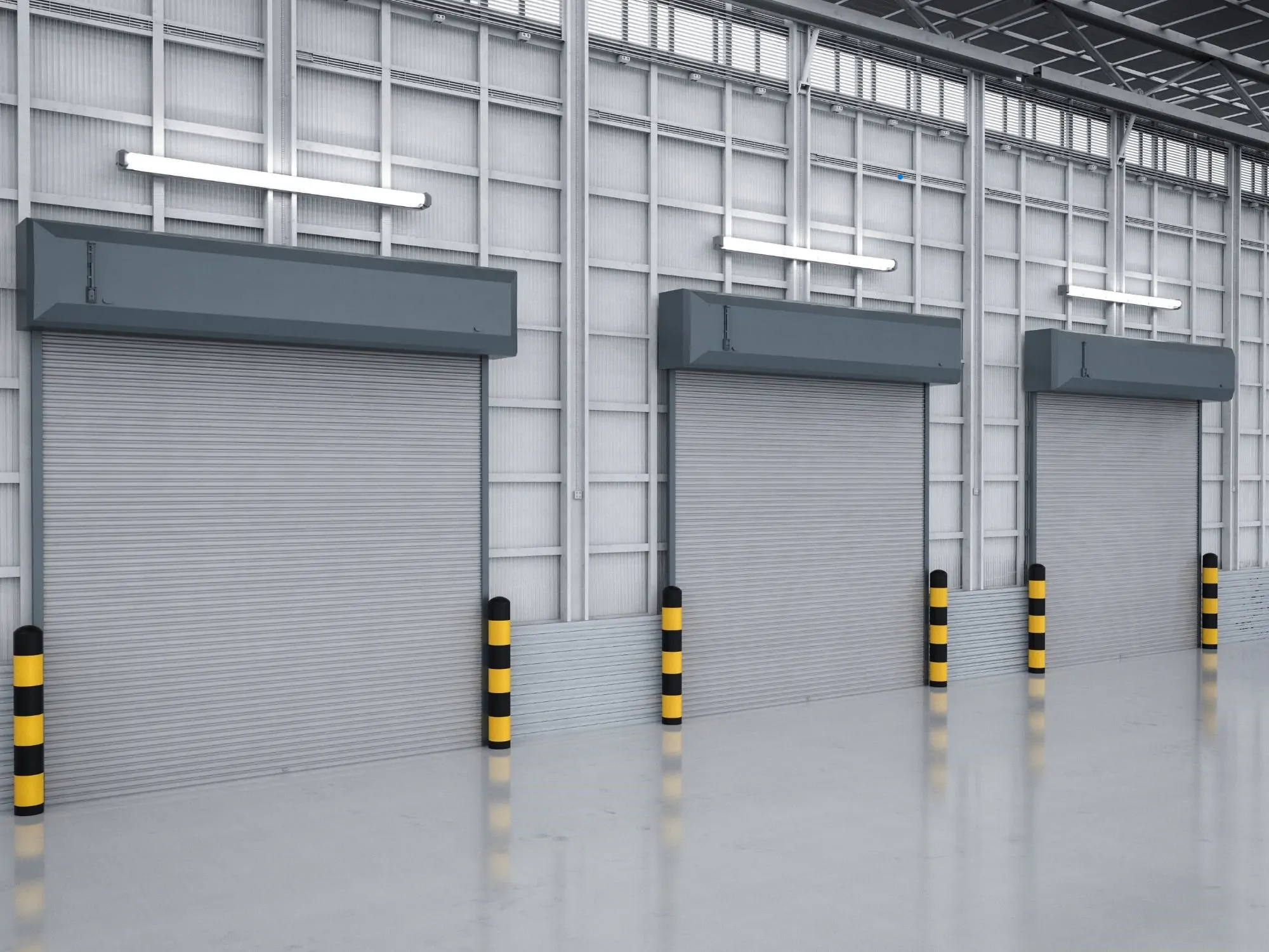 Rideaux  metalliques lames pleines