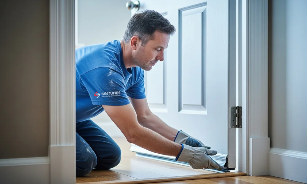 Comment installer un bas de porte isolant