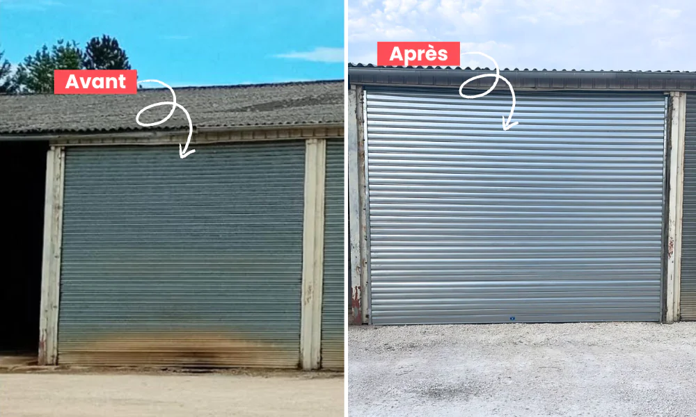 Changement de rideau métallique à Bagneux
