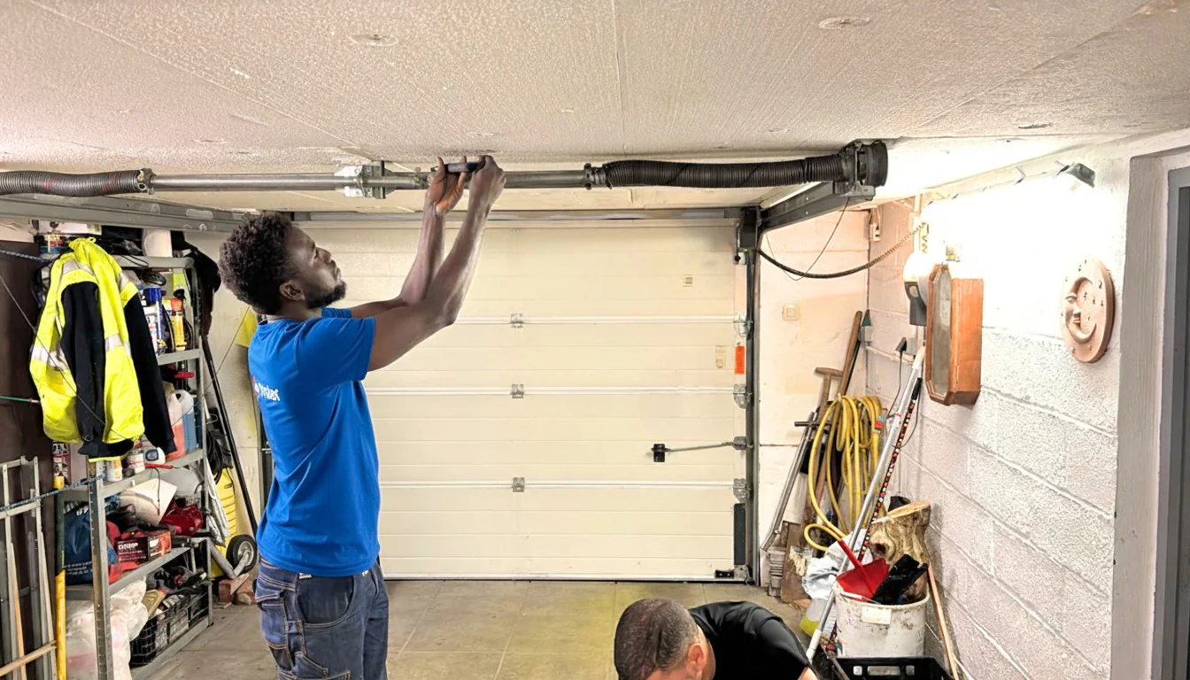 Réparation porte de garage résidentielle Aulnay-sous-Bois