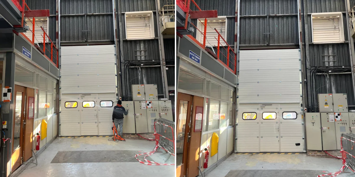 Réparation porte sectionnelle industrielle Val de Marne