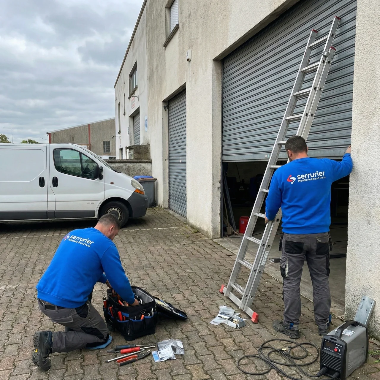 Dépannage rideau métallique industriel endommagé dans la zone industrielle des Platanes Meaux