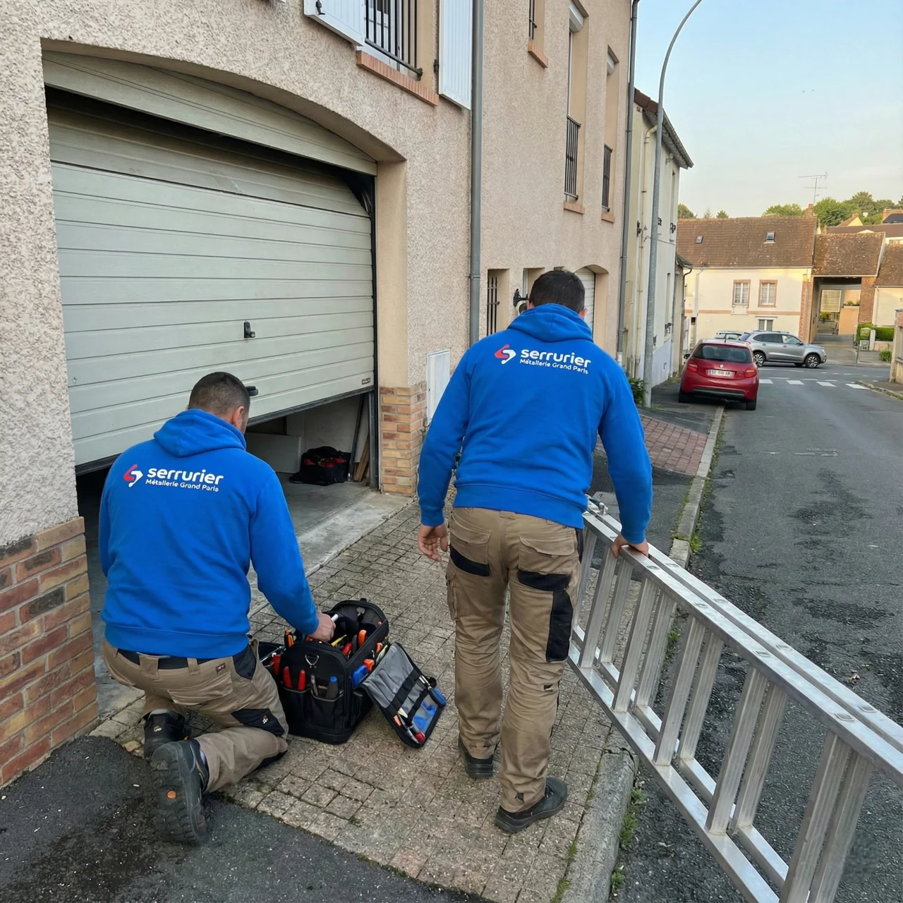 Réparation porte sectionnelle Rue du Presbytère Attainville