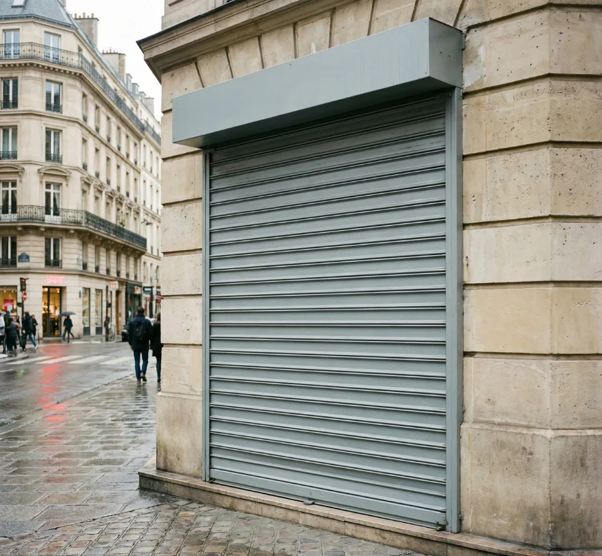 Rideau métallique pour commerce