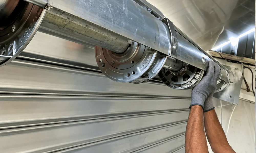 Comment changer le moteur d'un rideau métallique