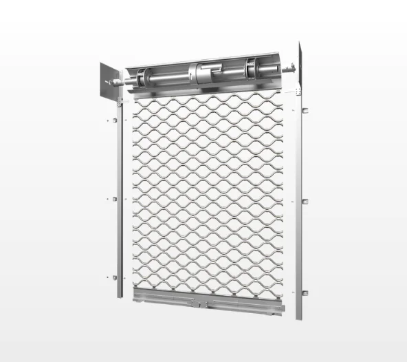 Grille métallique à tubes ondulés sur mesure