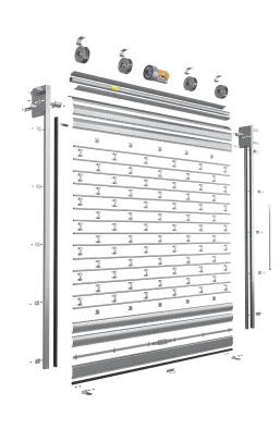 Grille métallique à tubes droits