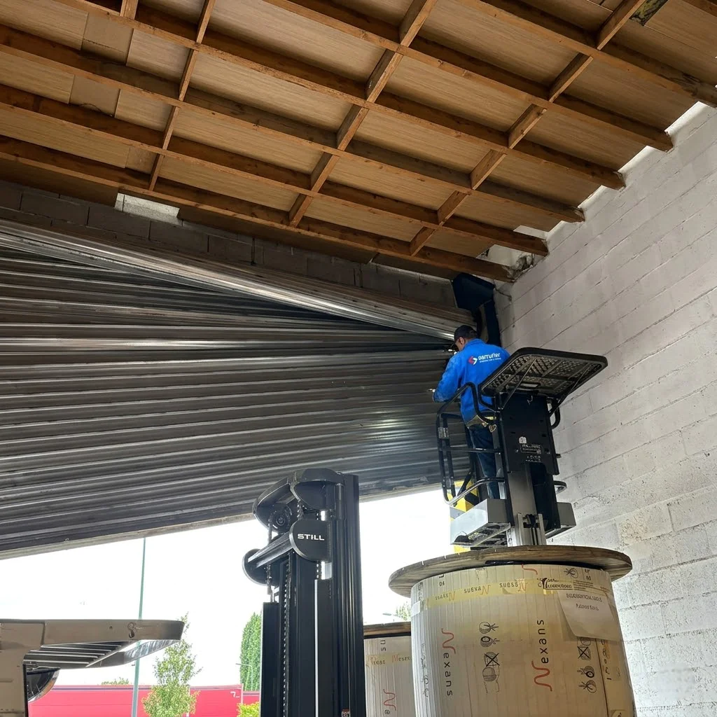 Depannage rideau metallique désaxé à Santeny - technicien MGParis