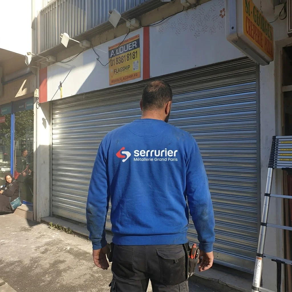 depannage rideau de commerce - Louvres - Technicien MGParis