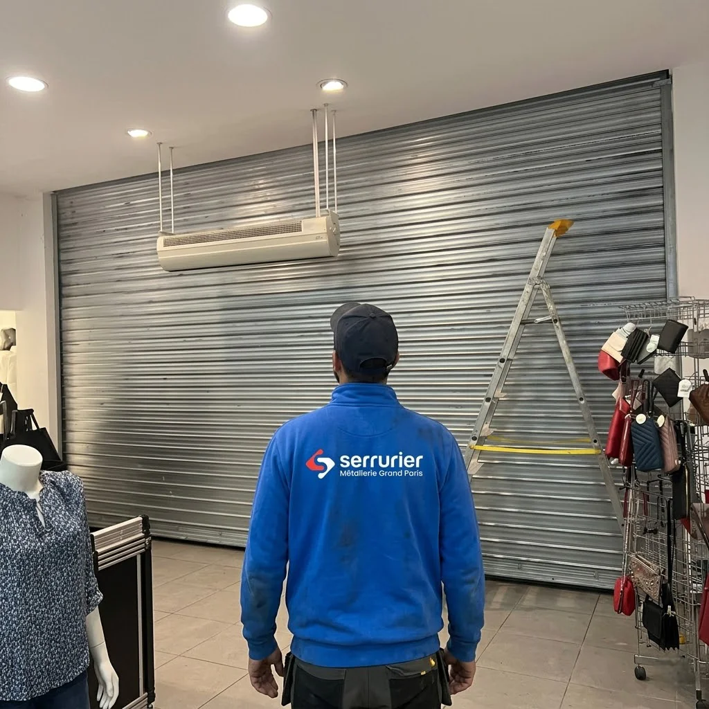 Déblocage rideau métallique bloqué fermé Soisy sous Montmorency - technicien MGParis