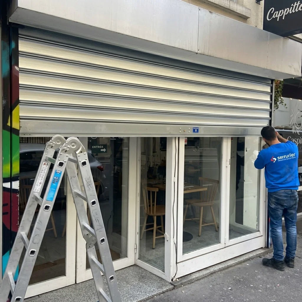 réparation rideau metallique à lames pleines - Le Perray-en-Yvelines - technicien MGParis