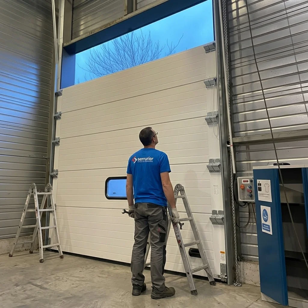 réparation porte sectionnelle industrielle Bagneux
