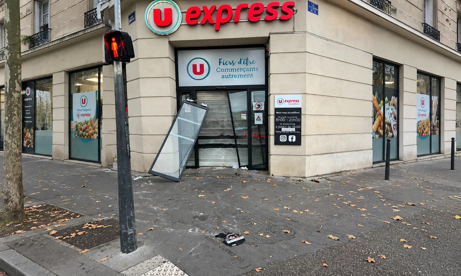 Fermeture provisoire après cambriolage à Paris