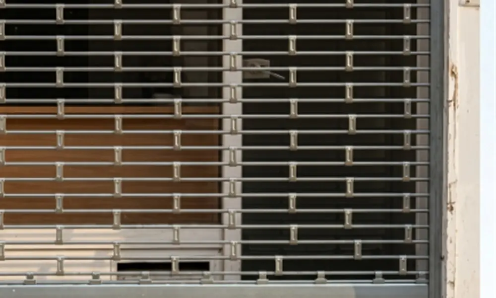 Réparation de grille métallique à Auffargis (78610) : section de tubes remise d'aplomb par MGParis